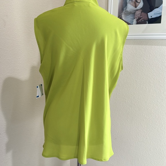 Kasper Women’s Tie Front Blouse - Picture 3 of 7